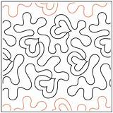 Quilting Pantograph Meandering sketch template