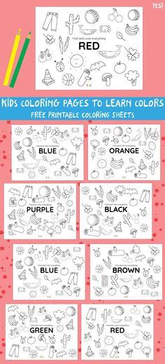 printable coloring pages  colors colors  toddlers coloring