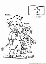 Coloring Pages Around Children Kids Switzerland Swiss Printable Coloringhome Heidi Color Theme Niklas Scouts Thinking Books Book Coloriage Dessin Suisse sketch template