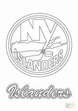 Coloring Islanders York Logo Pages Nhl Ny Hockey Mets Drawing Skyline Printable Yankees City State Sport Flag Print Color Knicks sketch template
