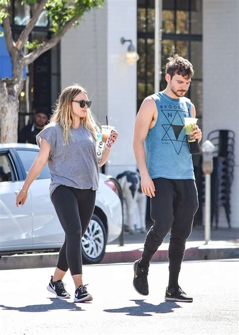 pregnant hilary duff and matthew koma out in los angeles