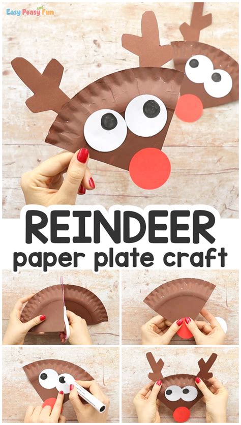 paper plate reindeer craft  thi hsg
