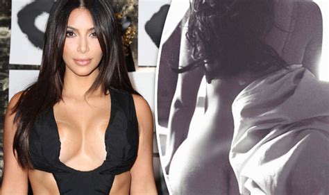 naked again kim kardashian flaunts her famous bottom in