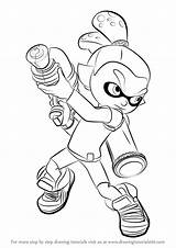 Splatoon Inkling Coloring Pages Draw Boy Drawing Male Step Drawingtutorials101 Tutorials Splatoons Learn Sketch Template Printable Color Bestcoloringpagesforkids Boys Spiderman sketch template