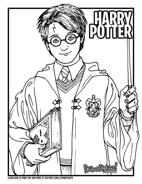 harry potter colouring book  harry potter coloring pages  kids