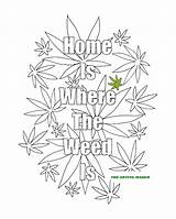 Weed Marijuana Stoner Inappropriate Pothead Artful Insulting Getcolorings sketch template