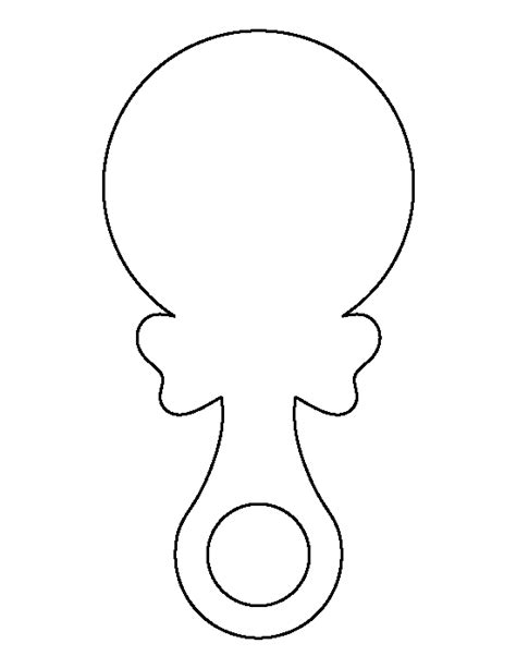 printable rattle template