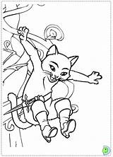 Puss Boots Coloring Pages Dinokids Cat Printable Color Adventure Booted Kids Close Sheets sketch template