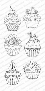 Stamps Clear Impression Obsession Yummy Caldwell Tara Cupcakes sketch template