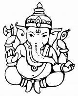 Outline Ganesha Clip Clipart Ganesh sketch template