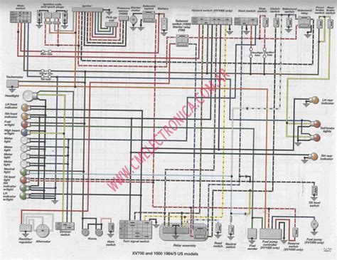 yamaha virago  wiring diagram conature