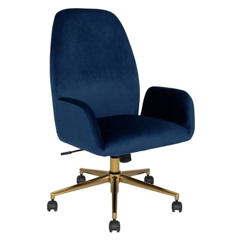 buy argos home clarice velvet office chair blue office chairs