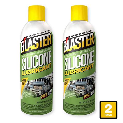 blaster  oz industrial strength silicone lubricant spray pack