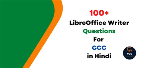 libreoffice writer questions  answers  hindi  ccc preparation vaishnavi computer