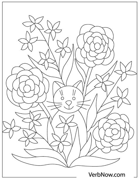 printable coloring pages  kids flowers