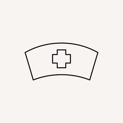 nurse hat  icon stock illustration  image  istock