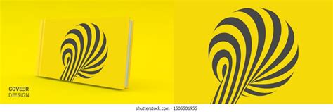 cover design template black yellow pattern stock vector royalty