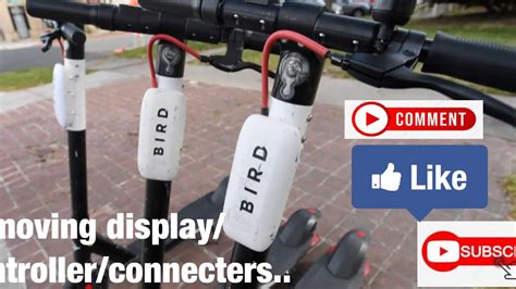 bird  scooter controller removalconnector removaldisplay removal