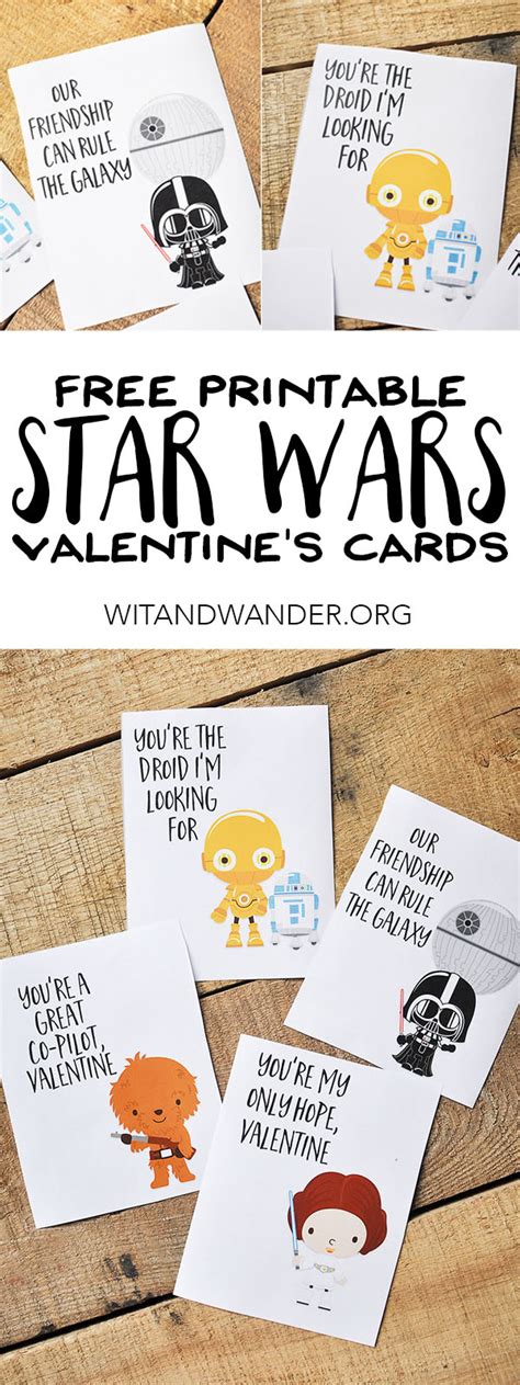 star wars valentines day cards  kids  handcrafted life