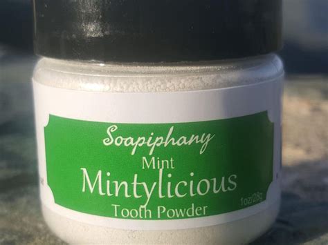 mintylicious toothpowder etsy mint oil ayurveda herbal healing herbs