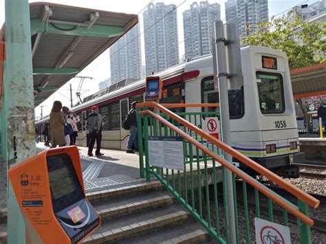 light rail lrt operates  yuen long  tuen mun area  hong kong