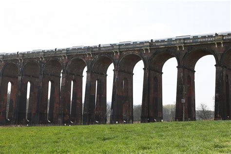 ouse valley  magnificent victorian viaduct nestled   serene