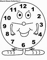 Coloring Clock Kids Clipart Pages Daylight Savings Library Print Comments sketch template