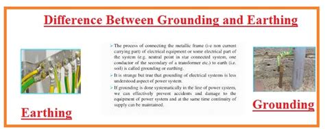 difference  grounding  earthing  engineering knowledge