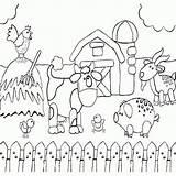 Farm Barnyard Borboletas Letscolorit sketch template