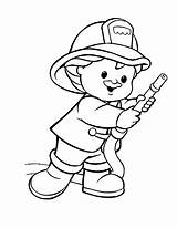 Bombero Dibujos Bomberos Firefighter Animados Bombeiro Oficios Actividades Aprender Nástěnku Vybrat Helpers sketch template