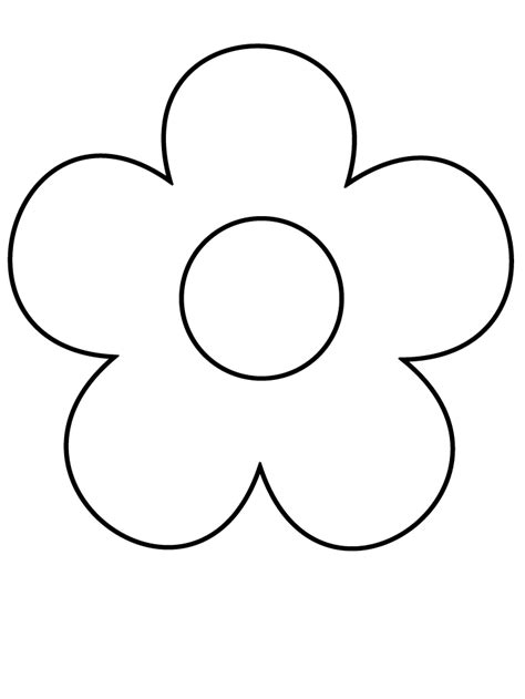 flowercoloringpagesforgirls simple shapes coloring pages