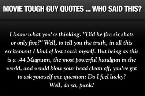 tough guy movie quotes quotesgram