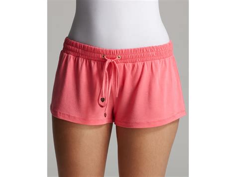 Lyst Juicy Couture Modal Spandex Shorts In Pink