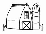 Barn Drawing Simple Coloring Pages Getdrawings sketch template