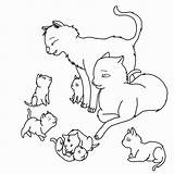 Cat Lineart Family Deviantart Outlined Drawing Coloring Pages Template Cats Paint Group Templates Outline Choose Board sketch template