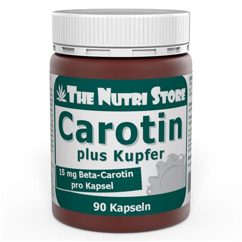 carotin  kupfer  mg kapseln  stk  nutri store