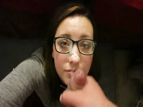 cumshot facial with glasses other