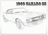 Coloring Camaro Ss 1968 Pages Cars sketch template