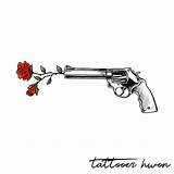 Guns Armas Tatoo Tatuaje Revolver Pistolas sketch template