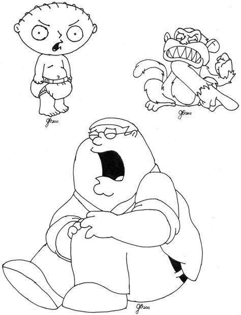 dad coloring page printable family guy coloring pages family