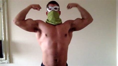 sexy fetish masked muscle hunk flexes for your muscle worship youtube