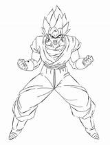 Vegito Coloring Pages Getcolorings Super sketch template