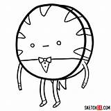 Butler Peppermint Draw Drawing Easy Adventure Time Cartoon Step Sketchok Characters sketch template