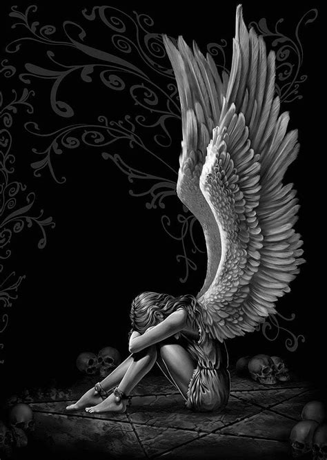 Dark Angels Angels And Demons Fallen Angels Sad Angel Fairy Angel