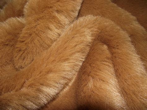 luxury faux fur fabric material chipmunk ginger brown crs fur fabrics