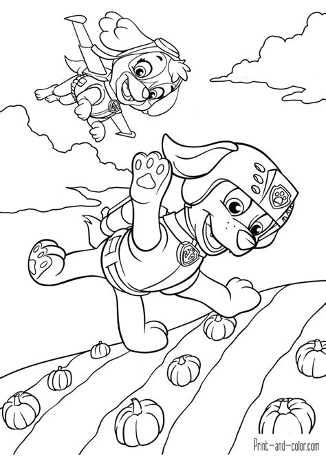 paw patrol coloring pages print  colorcom