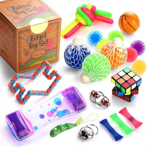 sensory fidget toys set  pcs stress relief