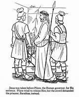 Yesus Mewarnai Tuhan Lepers Ten Pilate Barabbas Carpenter Source Crucifixion sketch template