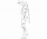 Raiden Solid Gear Metal Weapon sketch template