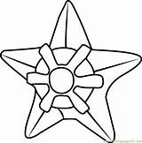 Staryu Pokémon Getdrawings Coloringpages101 sketch template